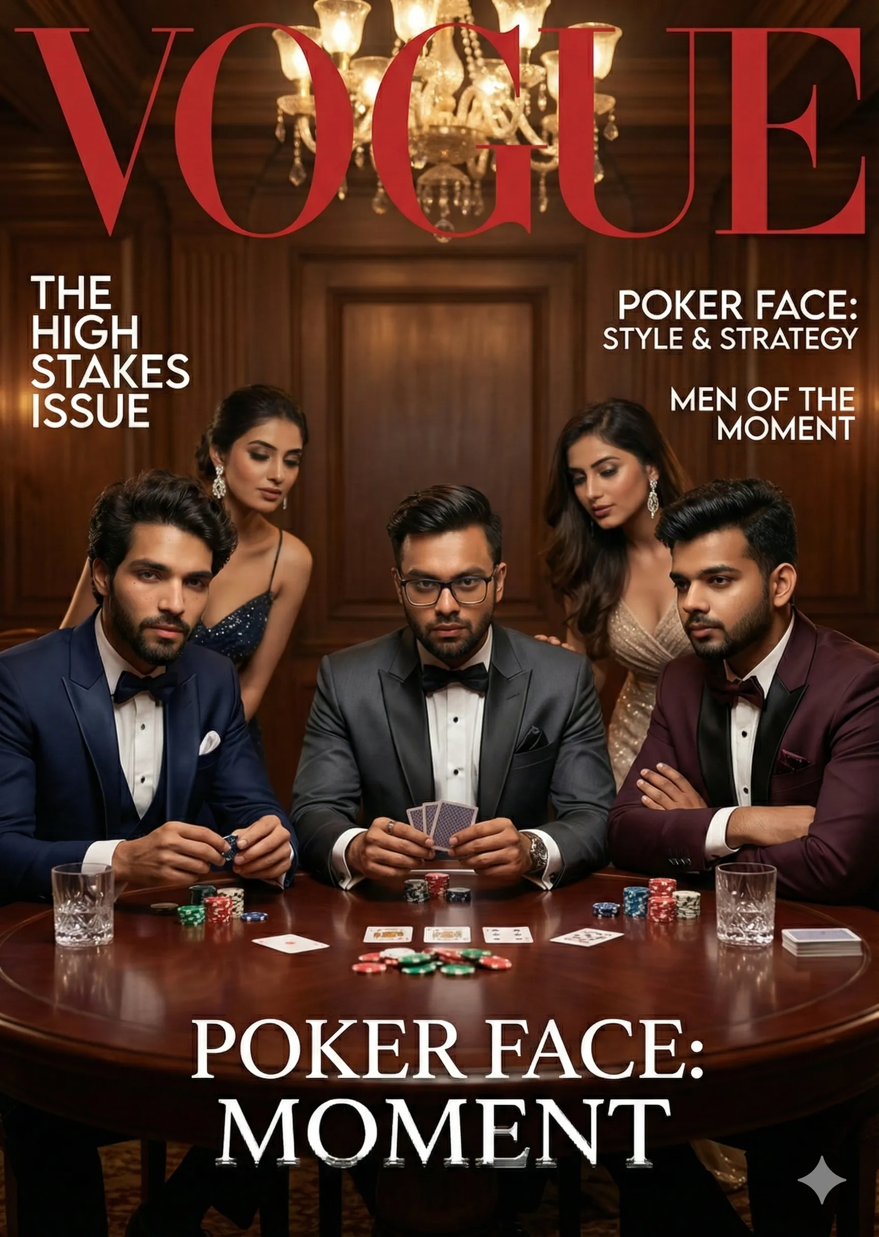 Poker face — where style meets strategy